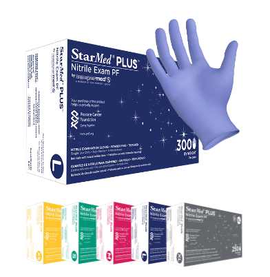 Sempermed® StarMed Plus 300-count Nitrile Exam Gloves